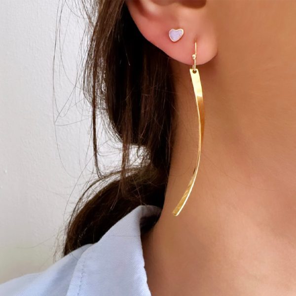 Oorbellen wave large - oorbellen - Afbeelding 2