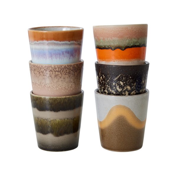 70s Ceramics coffee mugs – beker – elements - Afbeelding 2
