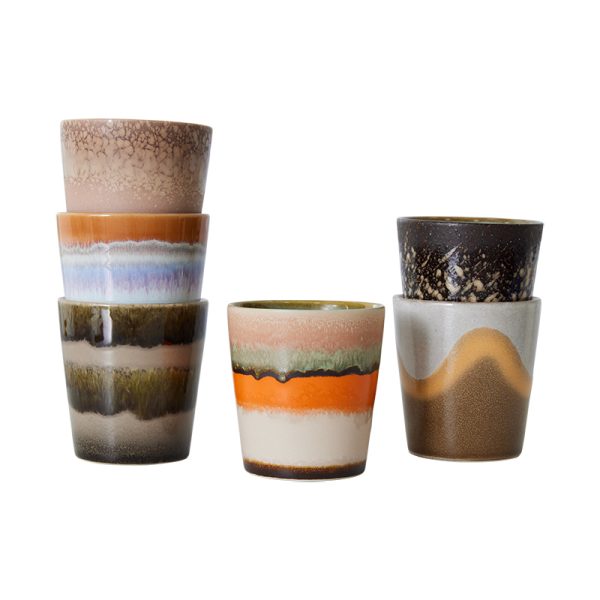 70s Ceramics coffee mugs – beker – elements - Afbeelding 3
