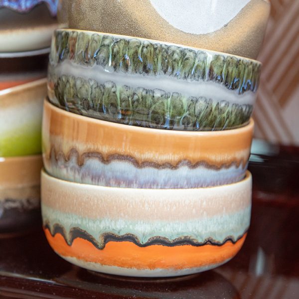 70s ceramics dessert bowls - dessert kom - reef - Afbeelding 2