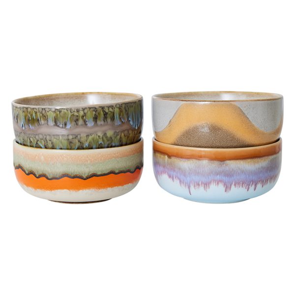 70s ceramics dessert bowls - dessert kom - reef - Afbeelding 5