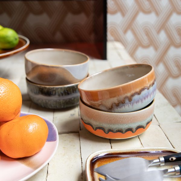 70s ceramics dessert bowls - dessert kom - reef