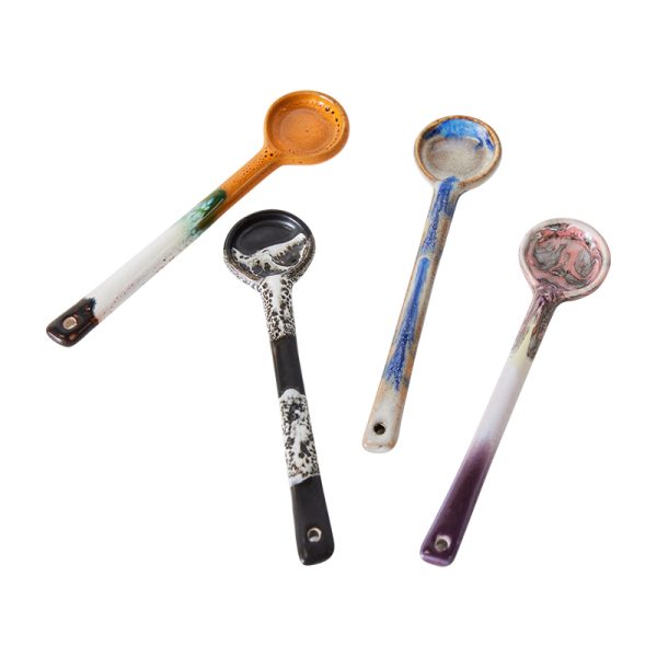 70s ceramics spoons M - lepel - force