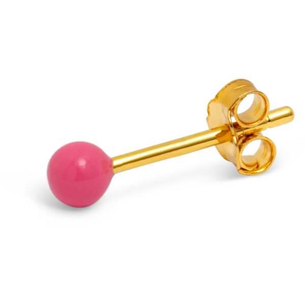 Color ball - oorbel - pink - Afbeelding 3