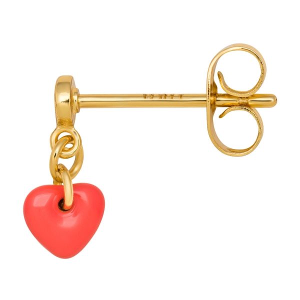 Topping short love u - oorbel - lipstick red - Afbeelding 4