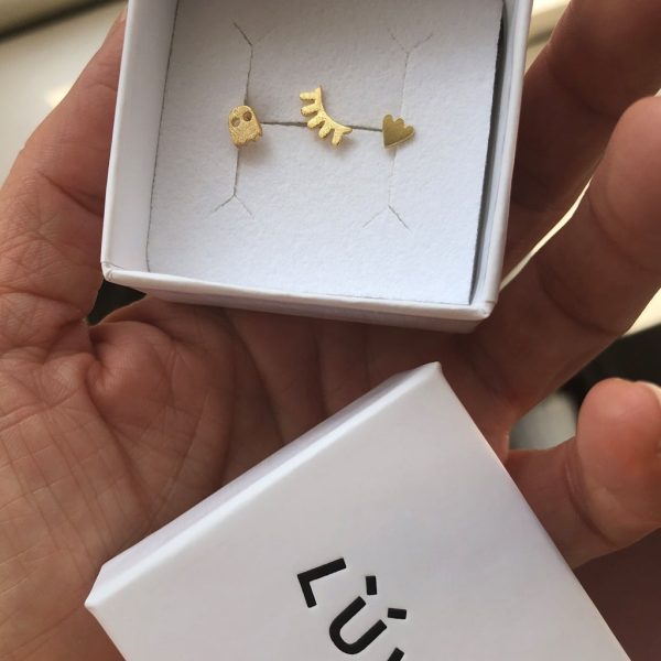 Uhuu - oorbel - gold - Afbeelding 2
