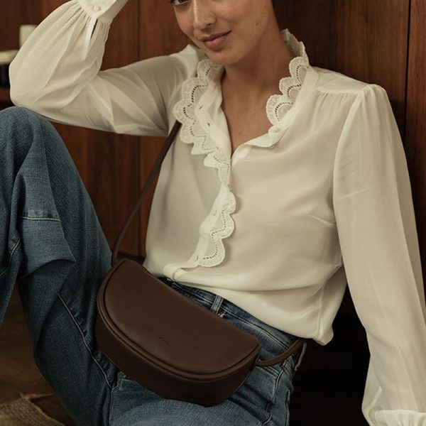 Mitsu shoulder bag - handtas - dark wood
