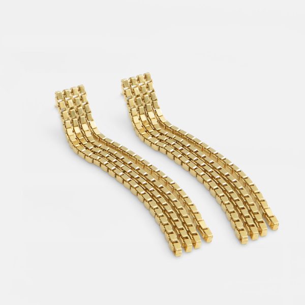 Earrings fringes glare - oorbellen - gold - Afbeelding 2