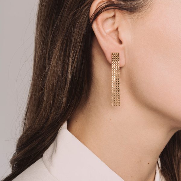 Earrings fringes glare - oorbellen - gold