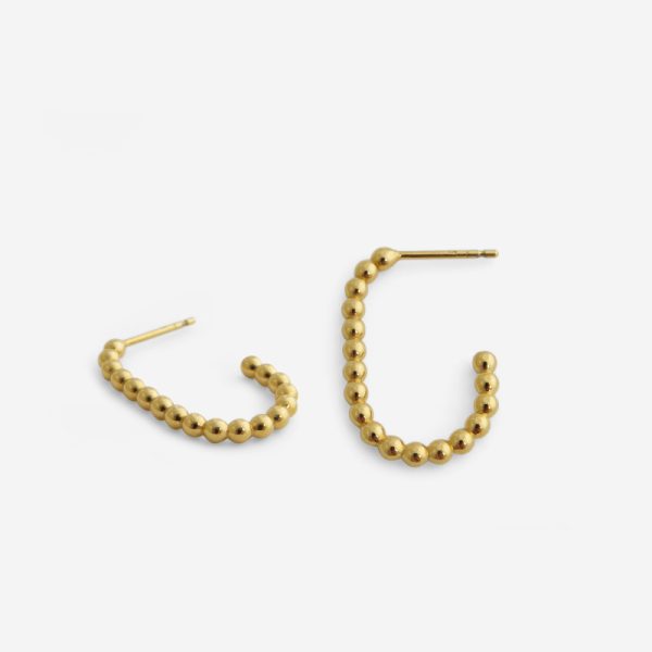 Earrings bubbles small link – oorbellen – gold - Afbeelding 2