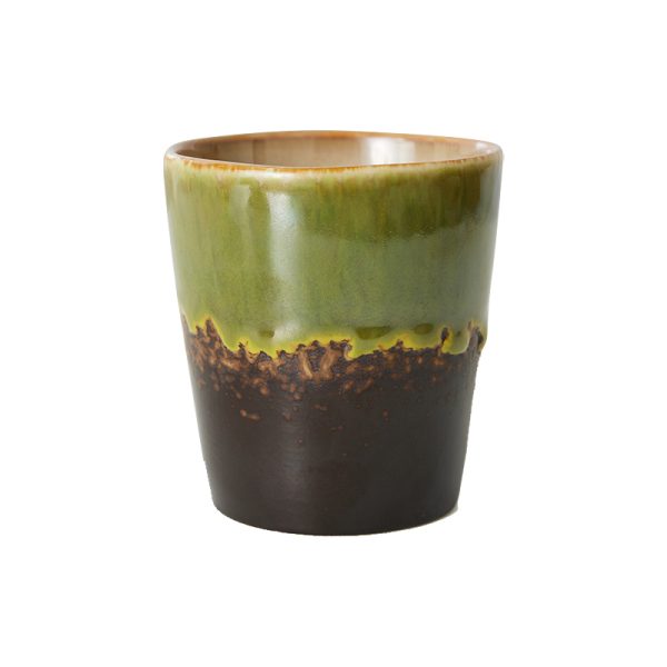 70s ceramics coffee mug – beker – algae