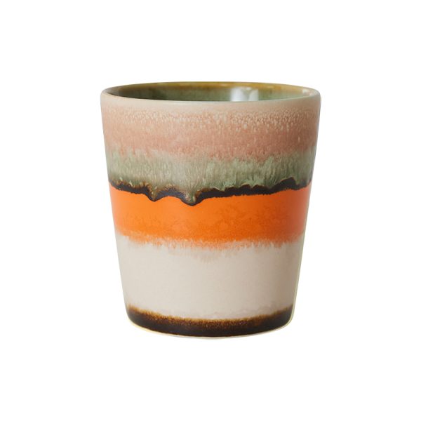 70s ceramics coffee mug – beker – burst
