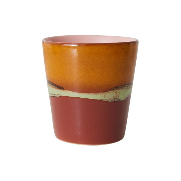 70s ceramics coffee mug – beker – clay
