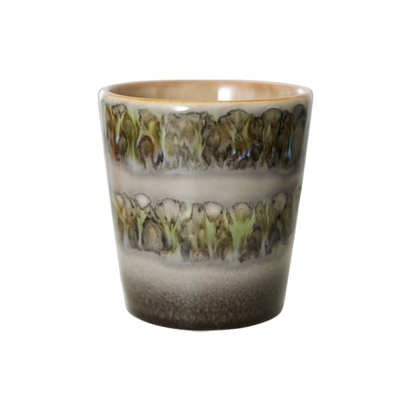 70s ceramics coffee mug – beker – fern