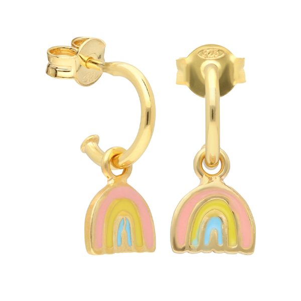 Rainbow hoops - oorbellen