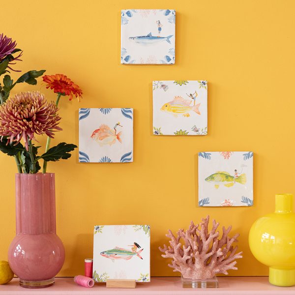 Collecting treasures 10x10cm - tegel - Afbeelding 2