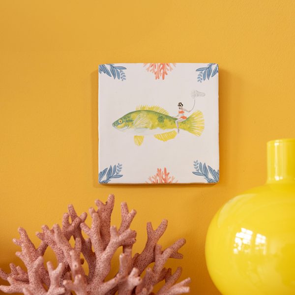 Collecting treasures 10x10cm - tegel