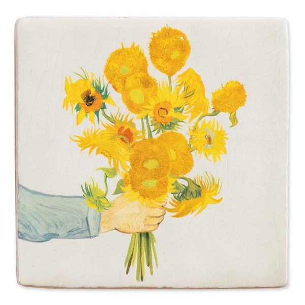 Sunflowers from me to you 10x10cm - tegel - Afbeelding 4