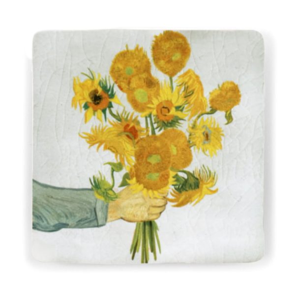 Sunflowers from me to you mini 6x6cm - magneet