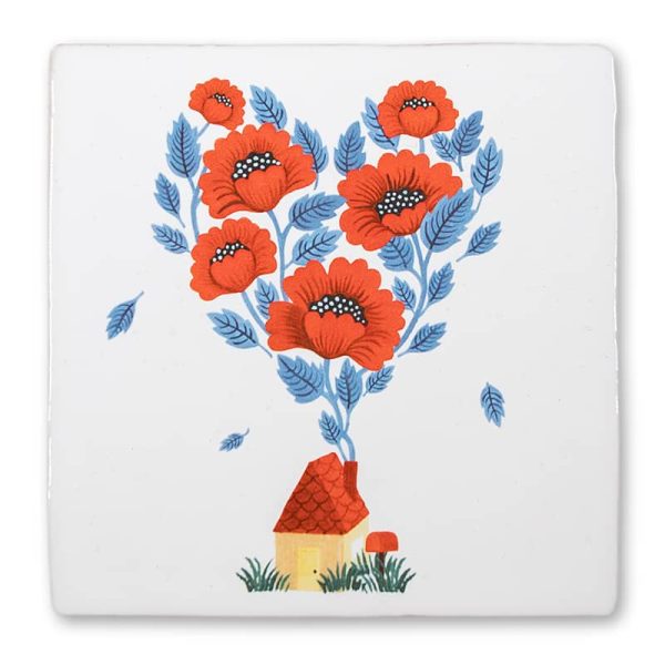 Where there's love 10x10cm - tegel - Afbeelding 2