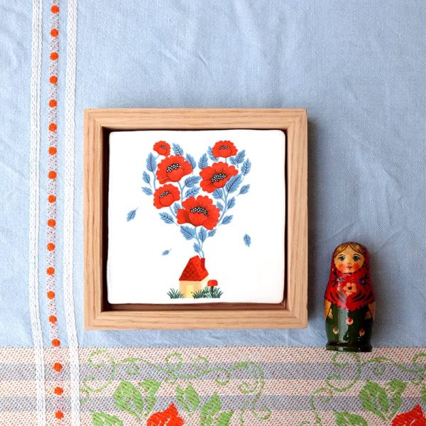 Where there's love 10x10cm - tegel