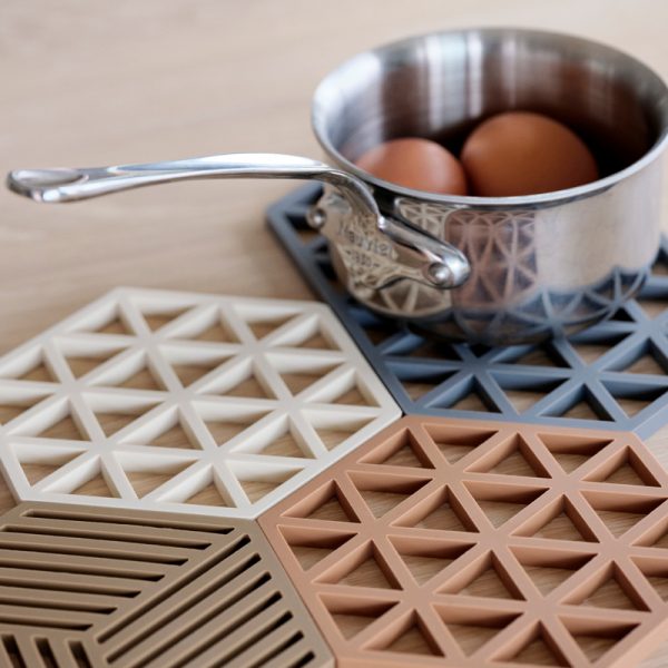 Triangles xl – potonderzetter – light terracotta - Afbeelding 2