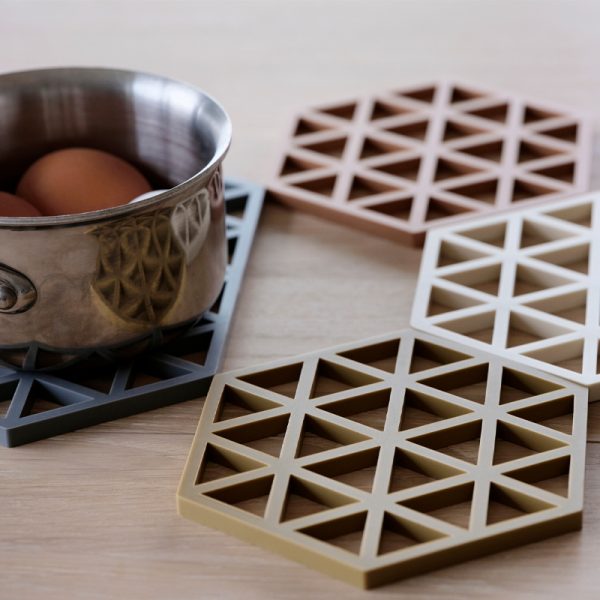 Triangles xl – potonderzetter – light terracotta - Afbeelding 3