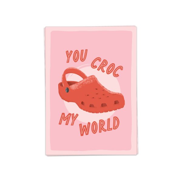 Croc my world - wenskaart