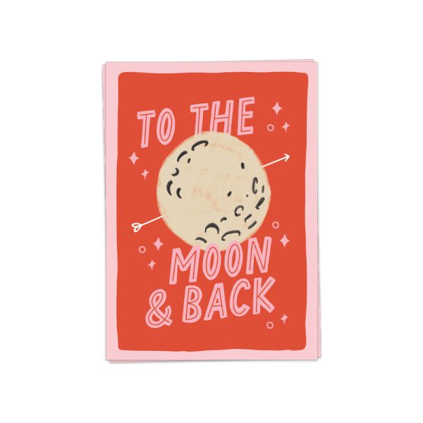 To the moon and back - wenskaart