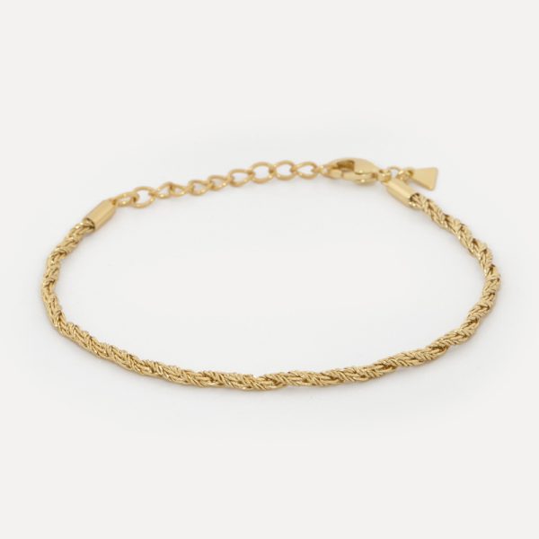 Mara rope chain - armband - gold - Afbeelding 3