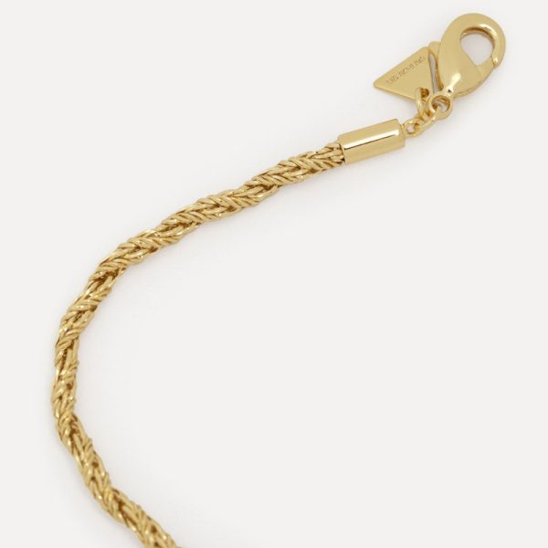 Mara rope chain - armband - gold - Afbeelding 4