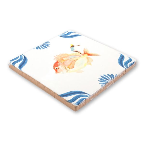 Dive fearlessly 10x10cm - tegel - Afbeelding 4