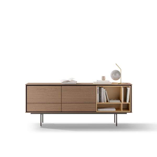 Aura – dressoir – fumed oak/camel - Afbeelding 2