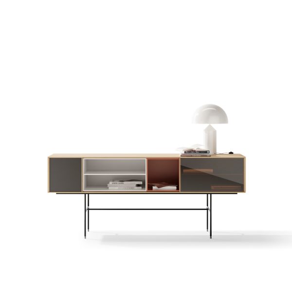 Aura – dressoir – natural oak/indian/white - Afbeelding 2