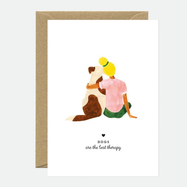 Dog therapy - wenskaart