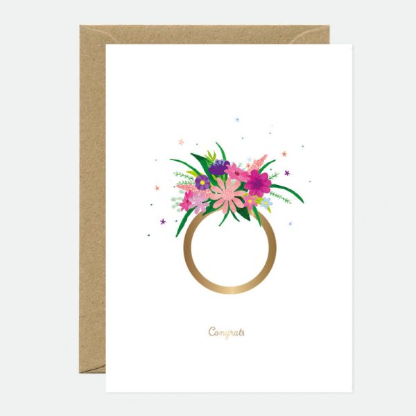 Flower ring - wenskaart