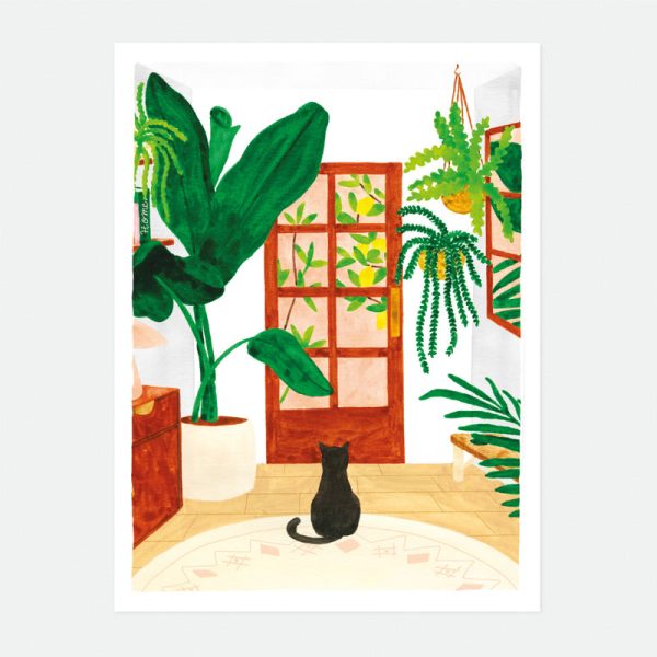 Miss you cat small - poster