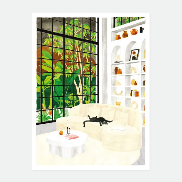 White sofa large - poster