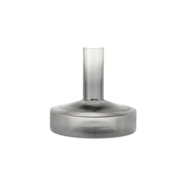 Ripple wine carafe - wijnkaraf - smoked grey - Afbeelding 2