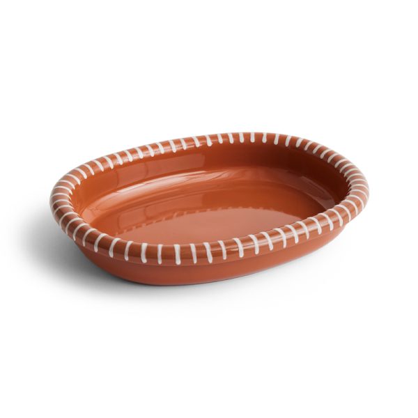 Barro oval dish large - schaal - natural with stripes - Afbeelding 3