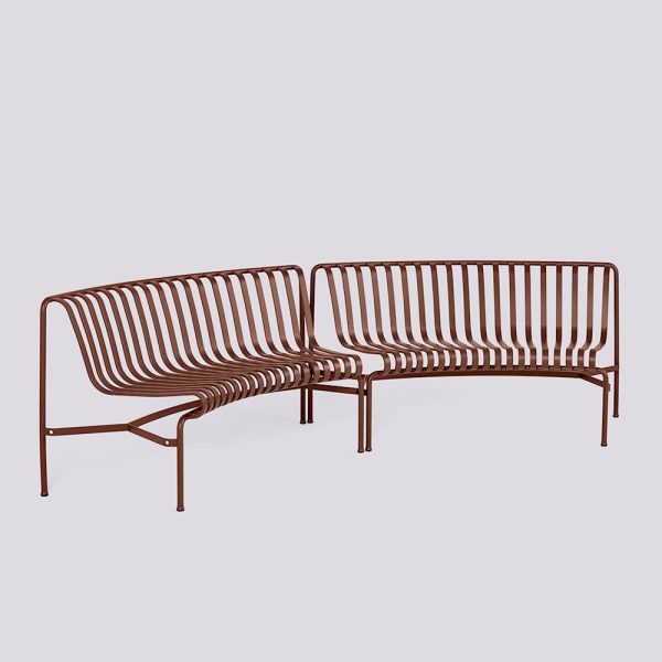 Palissade park dining bench in/in starter set of 2 – tuinbank - Afbeelding 4