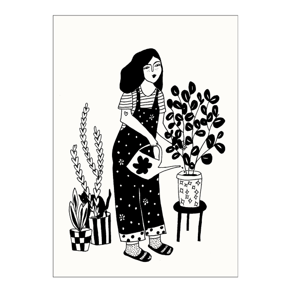 Plant lover - postkaart