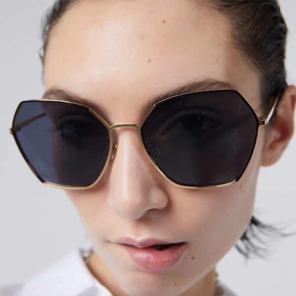 Belle - zonnebril - gold black