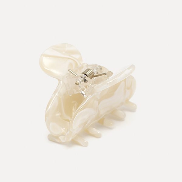 Hair clip round XS – haarspeld – cream - Afbeelding 2