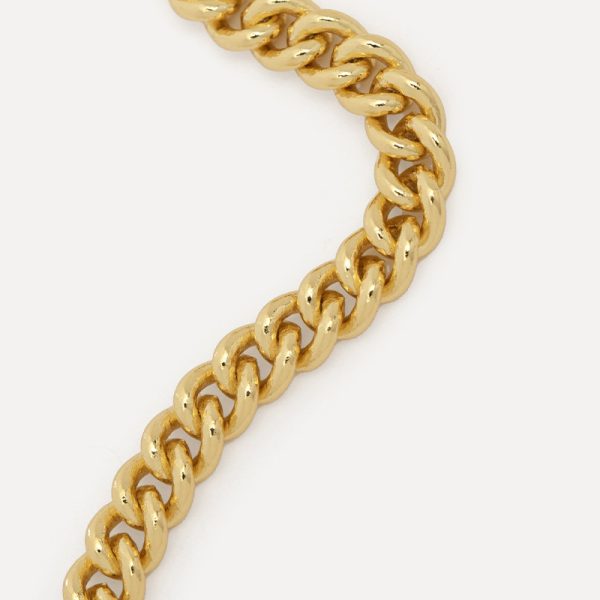 Mara curb chain bracelet - armband - gold - Afbeelding 2