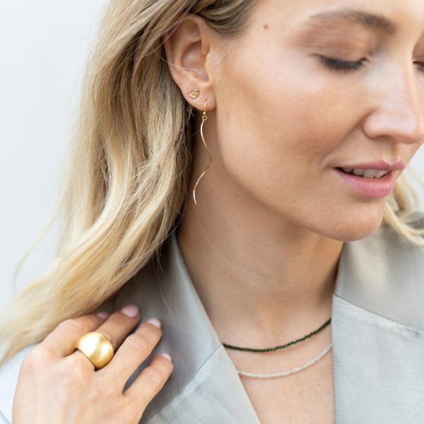 Oorbellen wave small - oorbellen