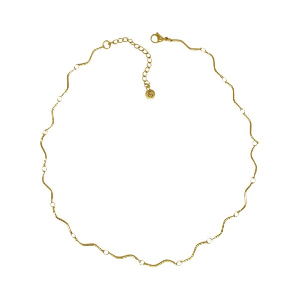 Wave kettinkje - ketting - Afbeelding 3