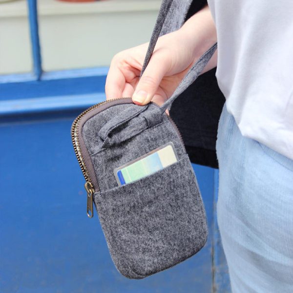Bill – telefoonhoesje – denim gray - Afbeelding 2