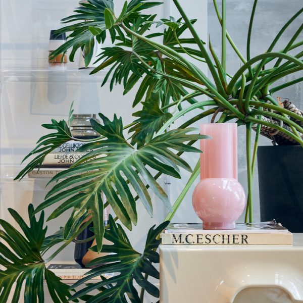 Glass vase flamingo - vaas - pink - Afbeelding 2