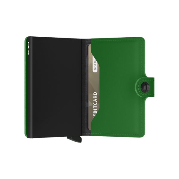 Miniwallet – portefeuille – matte bright green - Afbeelding 3